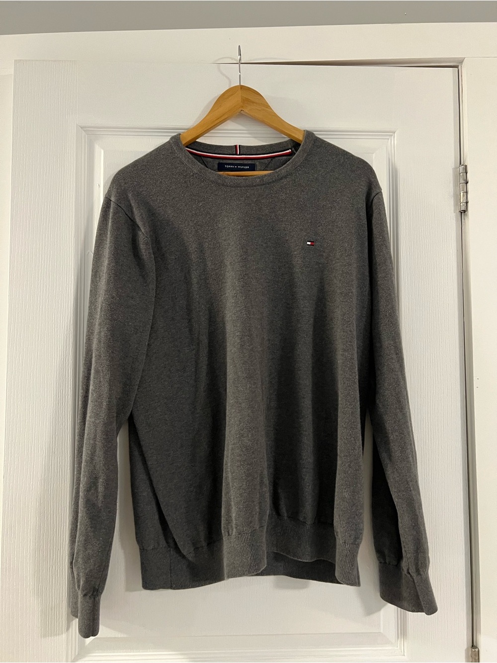 Tommy Hilfiger Men's Charcoal Crewneck Sweater